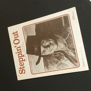 Vintage Song Music Sheet Book "Steppin' Out" by Mel Tillis 80s